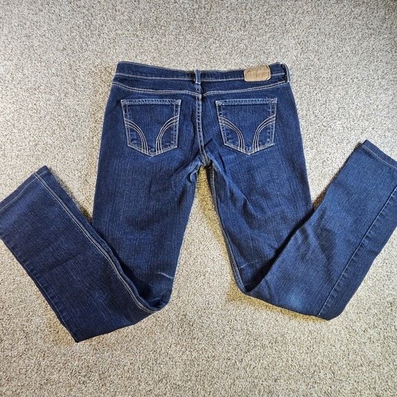 Hollister CaliforniaClassic Stretch Low-Rise Stretch 5L Womens Dark Jeans - Picture 8 of 13